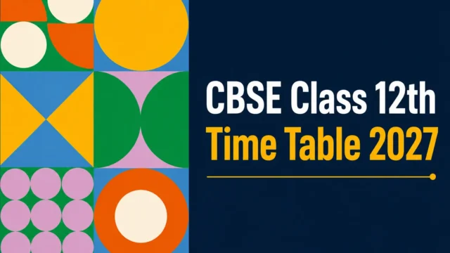 CBSE 12th Date sheet 2027 Download Pdf